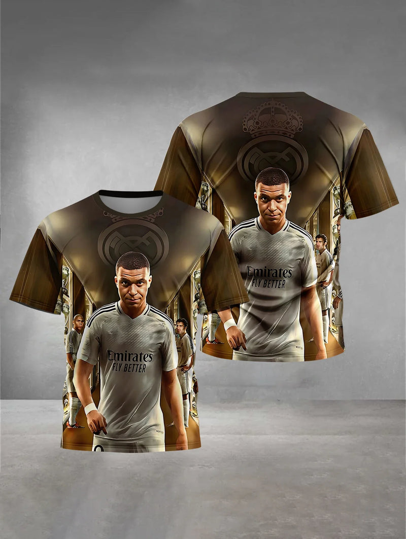 Tricou de vară pentru copii Kylian Mbappé - mai multe variante