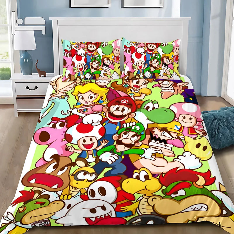 Lenjerie de pat pentru copii Super Mario