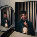 Imaginea de design a unui fotbalist - Lamine Yamal