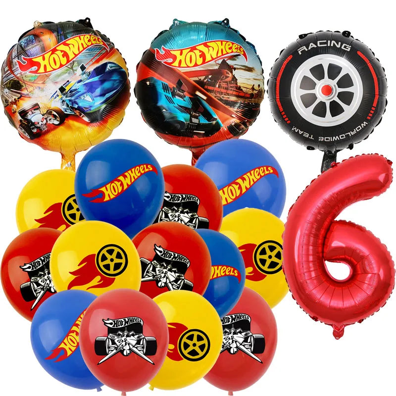 Baloane aniversare Hot Wheels - mai multe variante