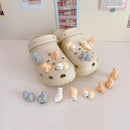 Podoabe mari pentru pantofi Crocs în formă de pisici - 8 buc