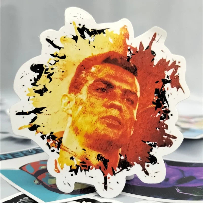 Abțibilduri de fotbal colorate Cristiano Ronaldo - mai multe variante
