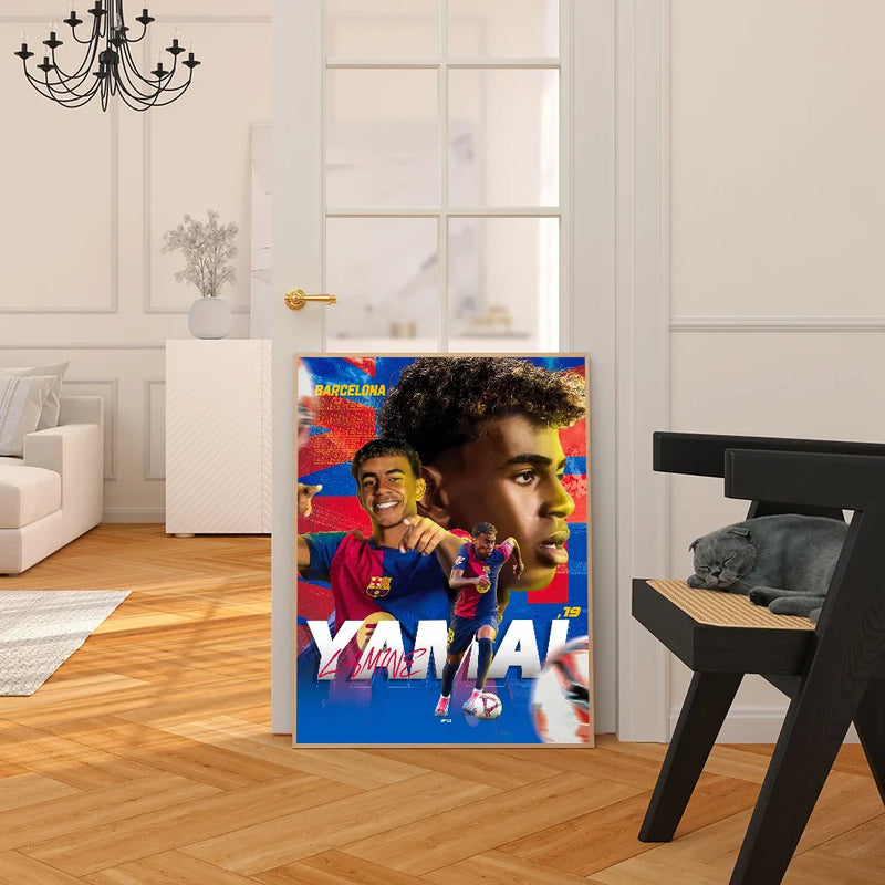 Imagine design Lamine Yamal - mai multe variante