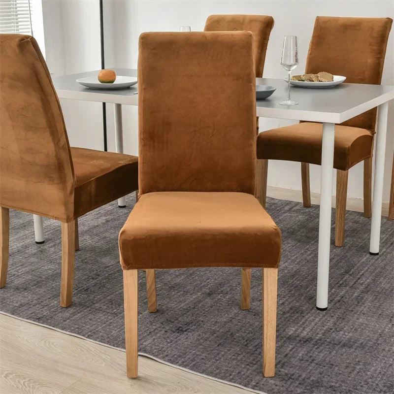PremiumCover™ Husă de catifea pentru scaun de bucătărie - mai multe variante