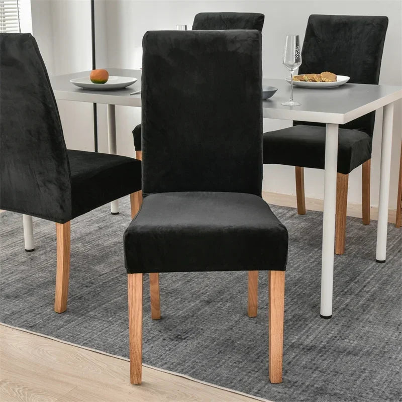 PremiumCover™ Husă de catifea pentru scaun de bucătărie - mai multe variante