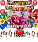 Set de petrecere de fotbal pentru ziua de naștere cu baloane Cristiano Ronaldo - mai multe variante