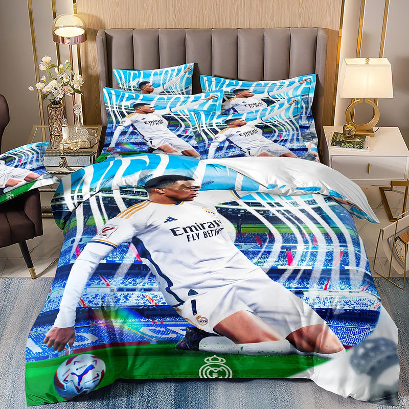 Lenjerie de pat de designer Kylian Mbappé - mai multe variante