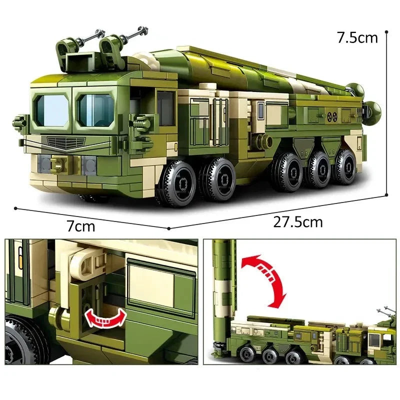 Mașină militară mare cu rachetă