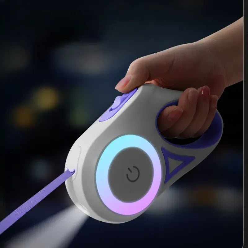 Lesă cu lanternă pentru câini Doggy™ Design cu lanternă pentru câini - mai multe variante