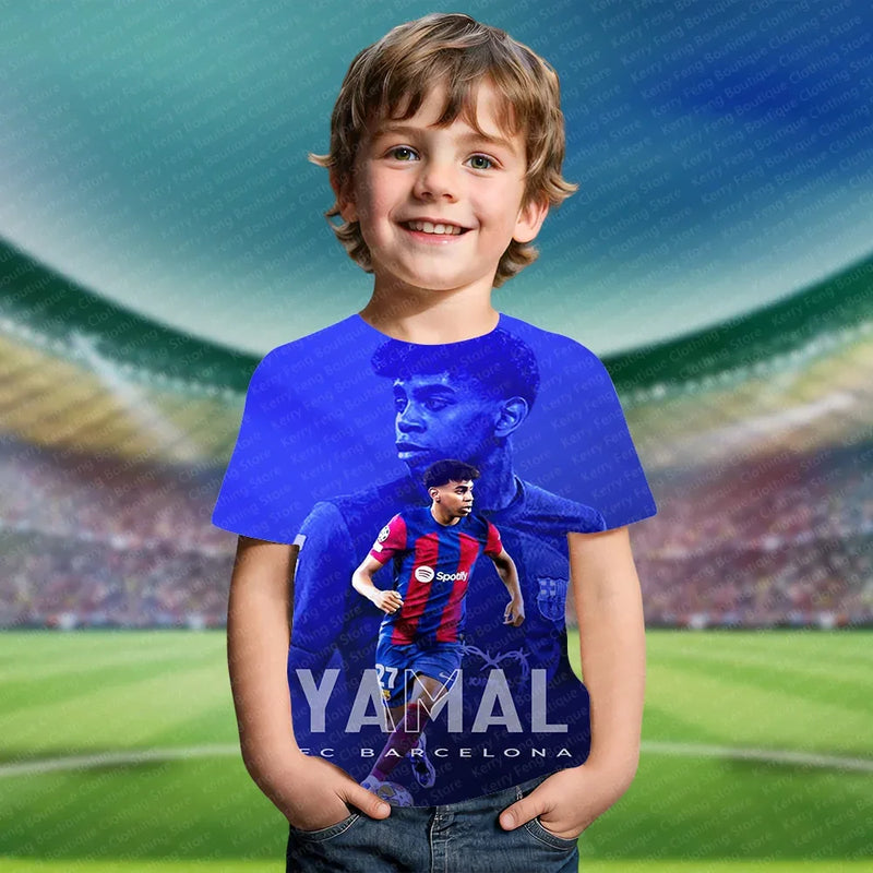 Tricou de vară pentru copii Lamine Yamal - mai multe variante