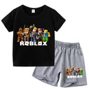 Băieți set de vară Roblox T-shirt și pantaloni scurți