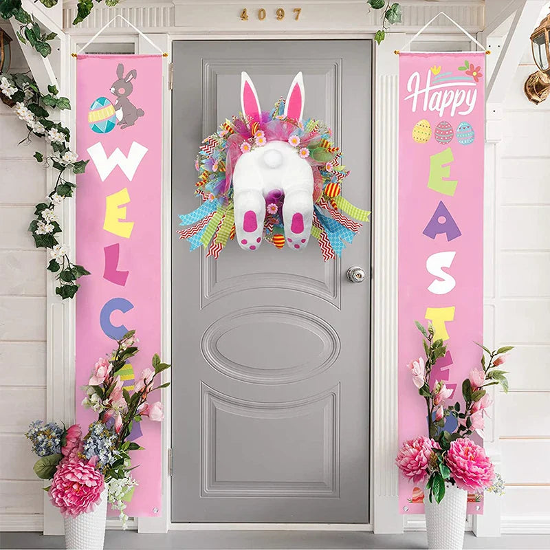 Funny ușă decorare ușă iepuraș de Paște - mai multe variante