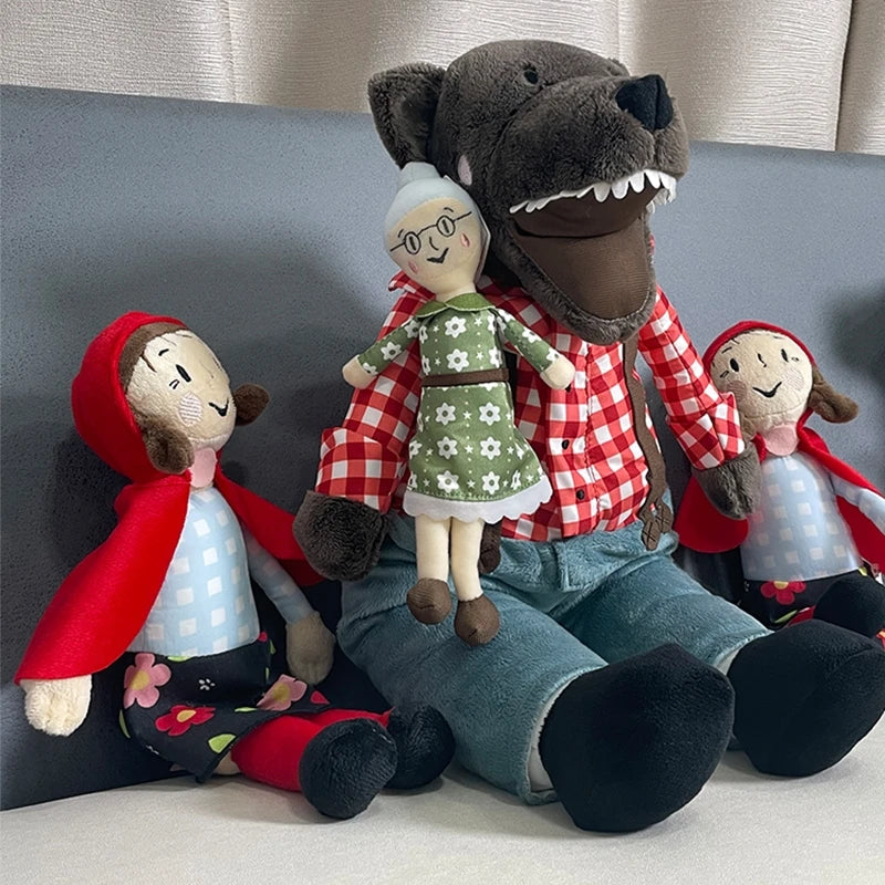 Plush Scufița Roșie și Lupul - mai multe variante