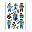 Tatuaje pentru copii Minecraft - pachet de 6