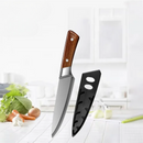 Cuțit de bucătărie cu mâner din lemn și teacă de protecție - mai multe variante