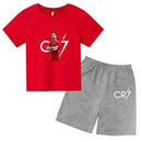 Set de vară pentru copii cu tricou și pantaloni scurți Cristiano Ronaldo - mai multe variante