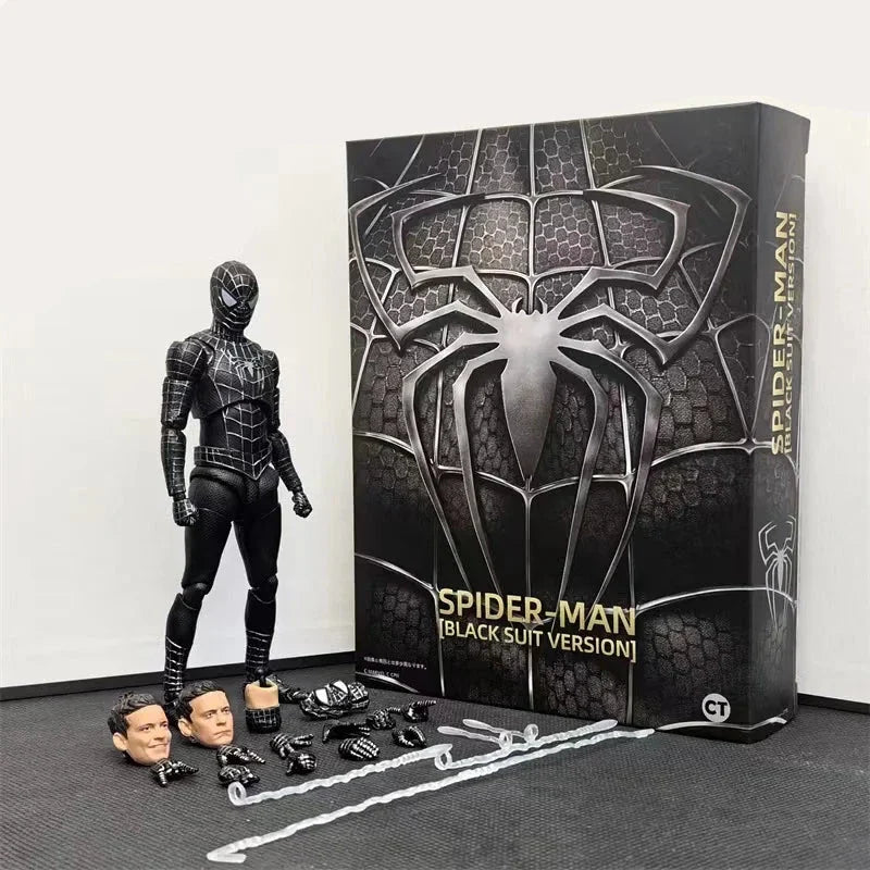 Design mare figurină negru Spiderman