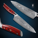 Cuțit de bucătar din oțel Damasc