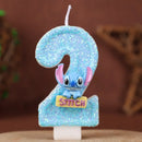 Lumânări de tort cu numărul Stitch - mai multe variante