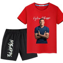 Tricou de vară pentru copii și pantaloni scurți Kylian Mbappé - mai multe variante
