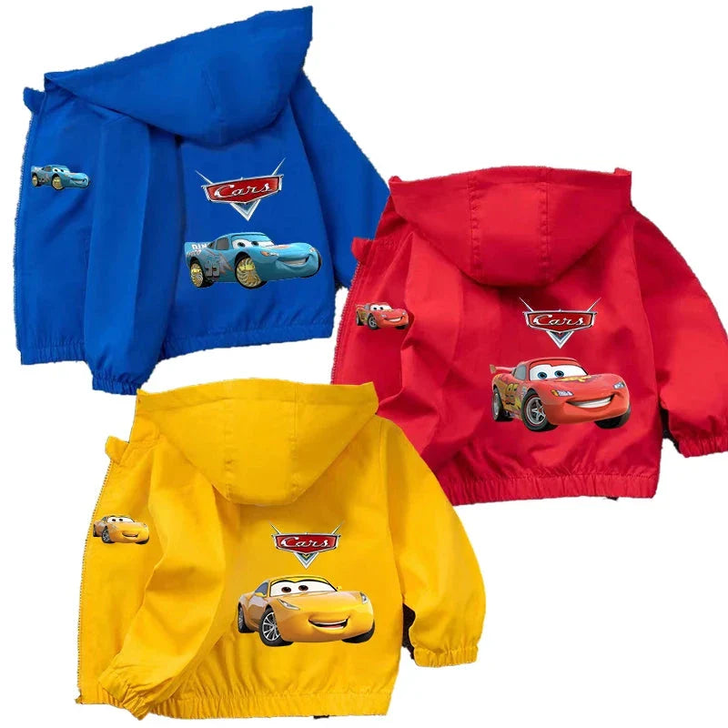 Jachetă impermeabilă de toamnă pentru băieți Cars 3 - Lightning McQueen - mai multe variante