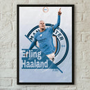 Imaginea de design a unui fotbalist - Erling Haaland