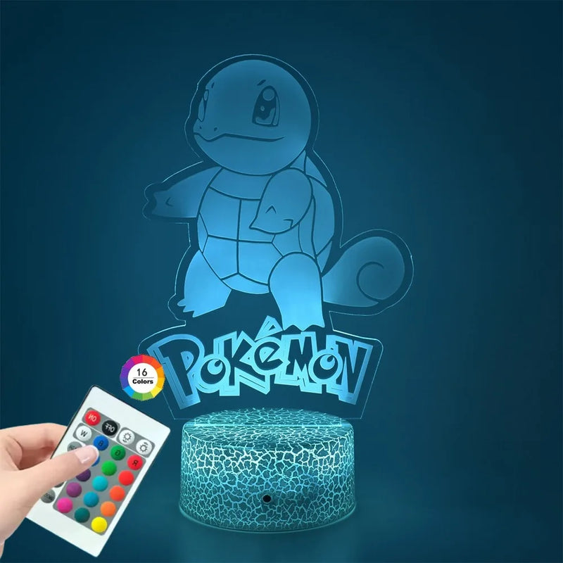Lampă cu iluzie 3D Pokemon