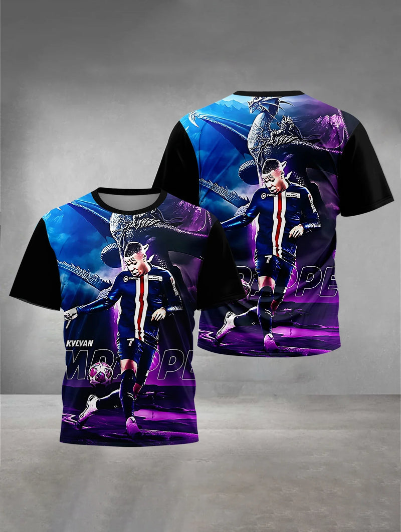 Tricou de vară pentru copii Kylian Mbappé - mai multe variante