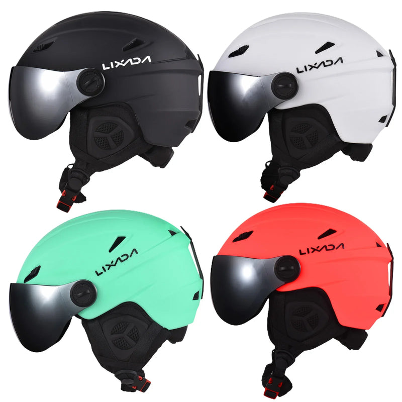Cască de schi și snowboard cu ochelari de protecție - mai multe variante
