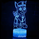 Lampă cu iluzie 3D Paw Patrol - mai multe variante