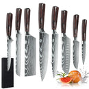 Set profesional de cuțite de bucătărie din oțel Damascus NordicSteel™