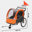 Cărucior de bicicletă VEVOR™ pentru copii - portocaliu - mai multe variante