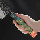 Cuțit profesional de bucătărie din oțel damasc - stil japonez