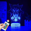 Lampă cu iluzie 3D Pokemon