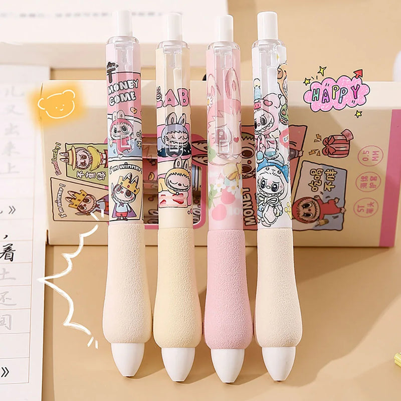 Set de stilouri Labubu - 4 buc