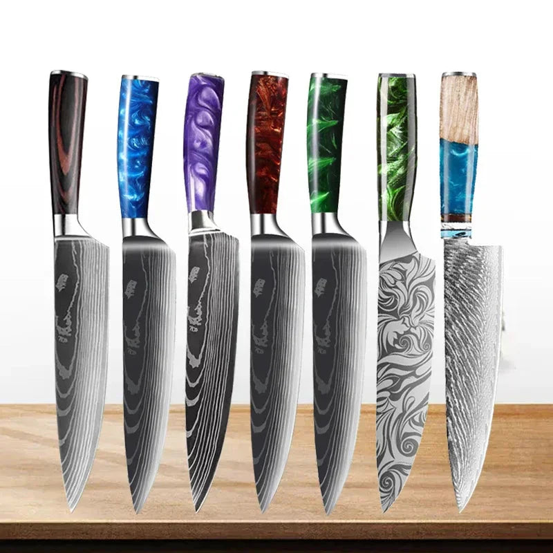 Cuțite de bucătărie BladeArt™ cu mâner de design - mai multe variante