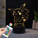 Lampă cu iluzie 3D Pokemon