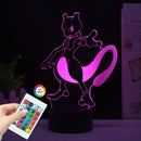 Lampă cu iluzie 3D Pokemon