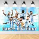 Set de petrecere de fotbal pentru ziua de naștere cu baloane Lionel Messi - mai multe variante