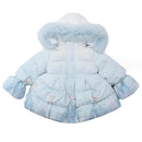 Frozen Fete jachetă de iarnă cu blană