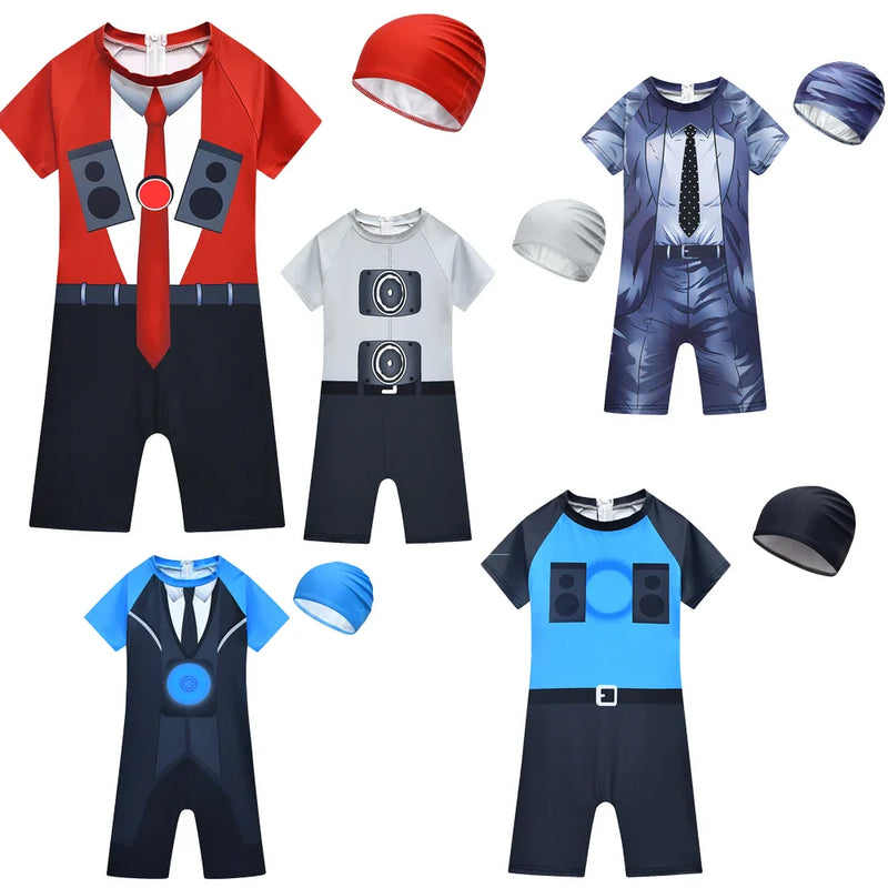 Skibidi Băieți costume de baie și capac toaletă - mai multe variante