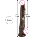 Dildo realist extra lung - 33 cm - mai multe variante