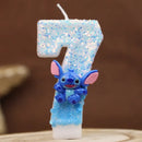 Lumânări de tort cu numărul Stitch - mai multe variante
