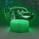 Lampă cu iluzii 3D Cars 3 - Fulger McQueen