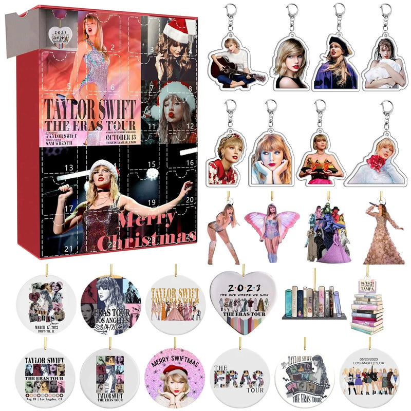 Calendar de Advent cu ornamente pentru pomul de Crăciun - Taylor Swift