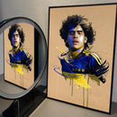 Imaginea de design a unui fotbalist - Diego Maradona