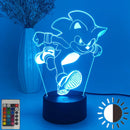 Lampă cu iluzie 3D Sonic