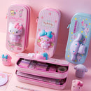 Fete școală creion caz Hello Kitty 3D - mai multe variante