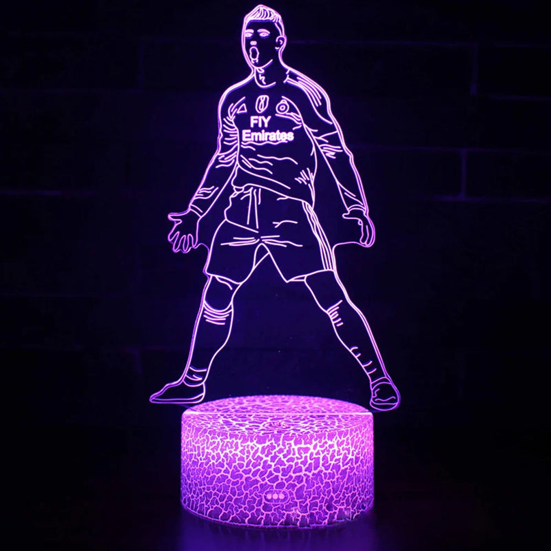Lampă cu iluzia 3D a lui Cristiano Ronaldo - mai multe variante