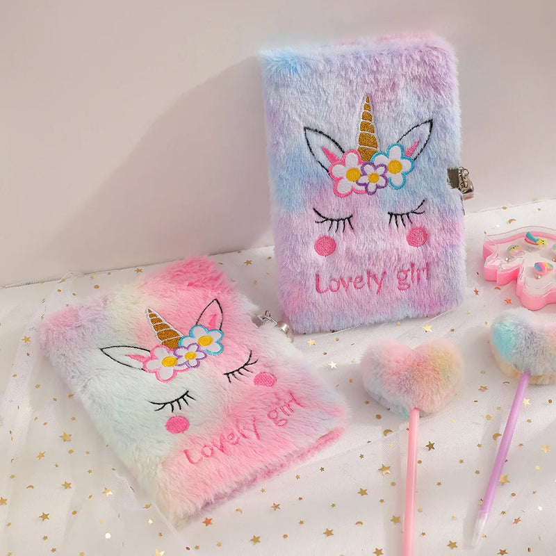 Fete Plush Notebook Unicorn - mai multe variante